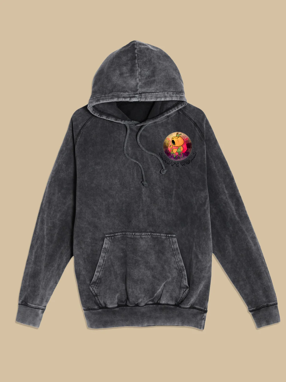 Gourdy Stained Glass Vintage Black Wash Hoodie - Image 3